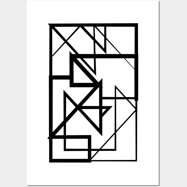 Black Lines Poster II Wall Art by fivemmPaper